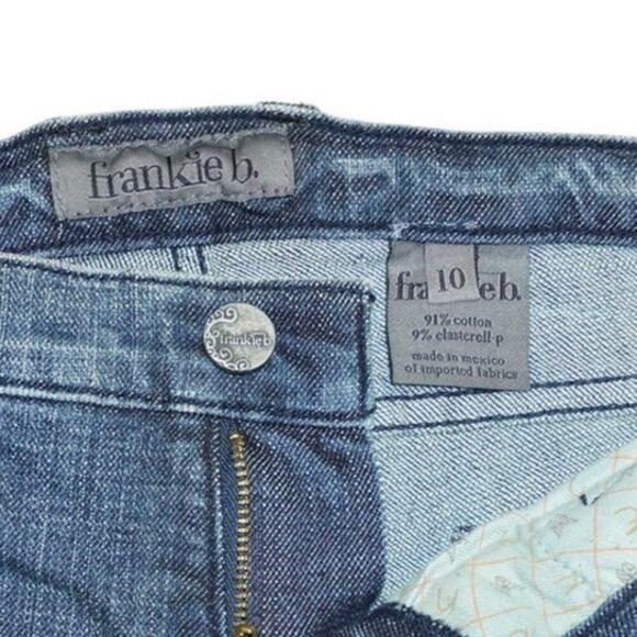 Frankie B. Heart Studded Cutoff Shorts – Size 10 – Distressed Y2K Style NWT - Picture 2 of 4